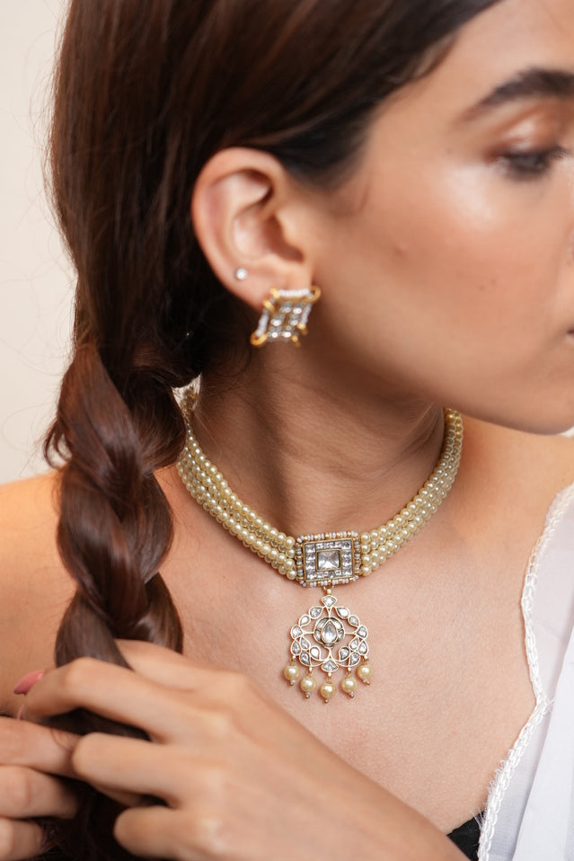 Shringar Pearl Choker Set
