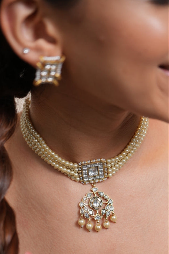 Shringar Pearl Choker Set